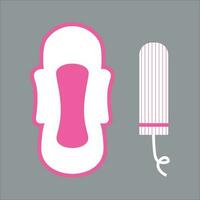 Pad and tampon icon vector illustration symbol