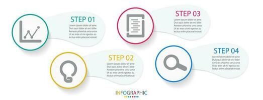 infografía modelo negocio datos visualización vector