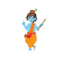 Standing Krishna Vector Art