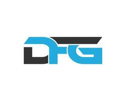 Abstract DFG Letter Logo Icon Design Vector Concept illustration.