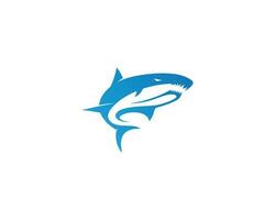 mascota tiburón silueta logo diseño moderno vector concepto.