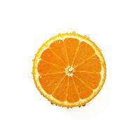 Fresh orange isolated on white background. photo