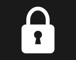 Lock icon, password security symbol vector illustration. Suitable for use on web apps, mobile apps and print media.