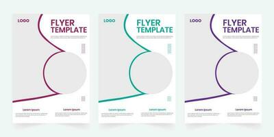 A4 size annual report or booklet print cover page template vector