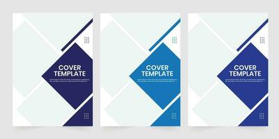 Modern abstract shape corporate annual report and commercial booklet design template vector