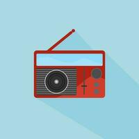 Vector Radio Icon. Modern flat design vector illustration, quality concept for web banners, web and mobile applications, infographics.