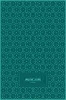 unique hexagonal pattern with dark turquoise background vector