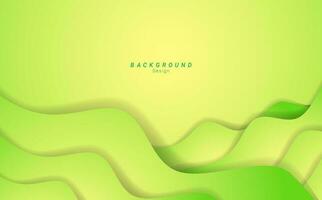 Abstract gradient wavy background design vector