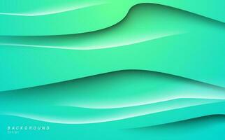 Abstract green sage wave diagonal background vector