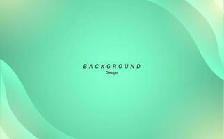 Abstract dynamic green gradient lines background vector design