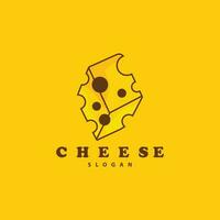 Cheese Logo, Cute Cheese Rustic Retro Vintage Vector Design, Icon Template Illustration