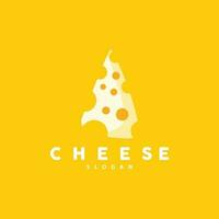 Cheese Logo, Cute Cheese Rustic Retro Vintage Vector Design, Icon Template Illustration