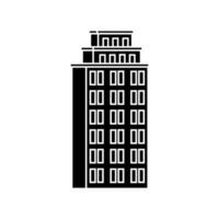 Skyscraper icon vector. Building illustration sign. high rise building symbol. architecture logo. vector