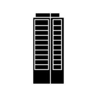 Skyscraper icon vector. Building illustration sign. high rise building symbol. architecture logo. vector