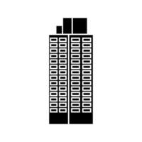 Skyscraper icon vector. Building illustration sign. high rise building symbol. architecture logo. vector