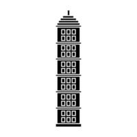 rascacielos icono vector. edificio ilustración signo. alto subir edificio símbolo. arquitectura logo. vector