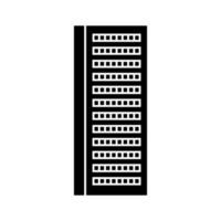 Skyscraper icon vector. Building illustration sign. high rise building symbol. architecture logo. vector