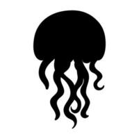 Jellyfish icon vector. Sea life illustration sign. Ocean symbol or logo. vector