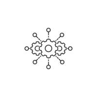 Editable icon vector. Function settings illustration sign. automated system symbol. Development logo. vector