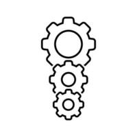 Automated system icon vector. Function settings illustration sign. Editable symbol. Development logo. vector