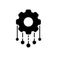 Automated system icon vector. Function settings illustration sign. Editable symbol. Development logo. vector