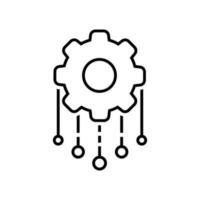 Automated system icon vector. Function settings illustration sign. Editable symbol. Development logo. vector
