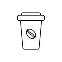 Coffee cup icon vector. Tea cup illustration sign. Mocha symbol. Tea logo. Hot drink mark. vector