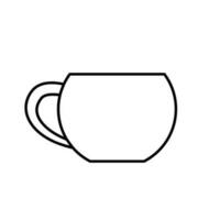 Coffee cup icon vector. Tea cup illustration sign. Mocha symbol. Tea logo. Hot drink mark. vector