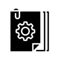 Document vector icon. technical documentation illustration sign. manual symbol.