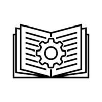 Document vector icon. technical documentation illustration sign. manual symbol.