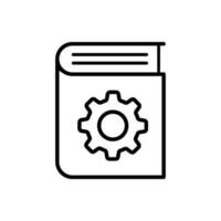 Document vector icon. technical documentation illustration sign. manual symbol.
