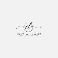 CL logo Initial handwriting or handwritten for identity. Logo with signature and hand drawn style. vector