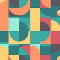 abstract retro geometric pattern background vector