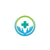 hospital salud médico medicina logo diseño vector