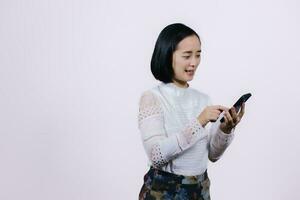 Businessman using digital smart phone with modern mobile phone. New technologies for success workflow concept. photo