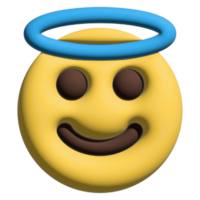 emoticon emoji 3d anjo png