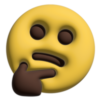 Emoticon Emoji 3d Denken png