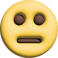 emoticons 3d neutrale PNG het dossier