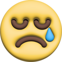 Emoticons 3d traurig png Datei
