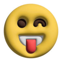 Emoticon Emoji 3d verrückt png