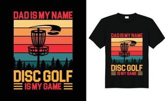 Disc golf vector tshirt  Poster Mug design Vector