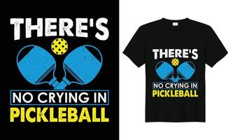 Vector pickleball tshirt design or pickleball poster design or pickleball illustration