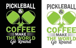 Vector pickleball tshirt design or pickleball poster design or pickleball illustration