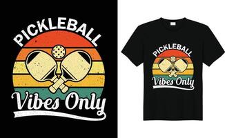 Vector pickleball tshirt design or pickleball poster design or pickleball illustration