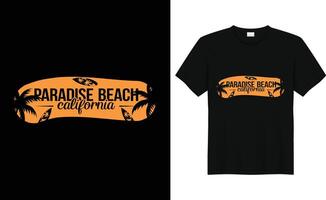 summer Tshirt design sea beach tshirt design, california design vector