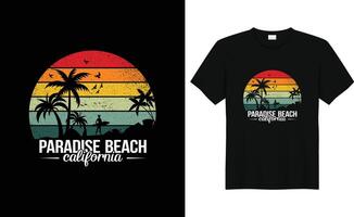 summer Tshirt design sea beach tshirt design, california design vector