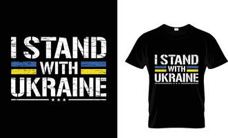 I stand with Ukraine T-shirt Design Ready to print vectors