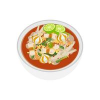 Spicy Seblak Jeletot Illustration Logo vector