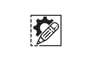 Engineering and design icon vector template