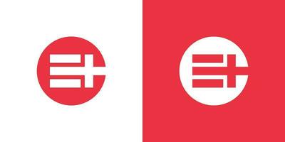 Letter E plus logo design vector template